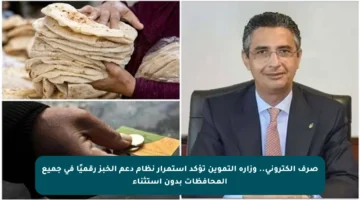 صرف الكتروني.. وزارة التموين تؤكد استمرار نظام دعم الخبز رقميًا في جميع المحافظات بدون استثناء